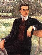 Nikolai Petrovitch Bogdanov-Belsky Portrait of N. F. Yusupov France oil painting artist